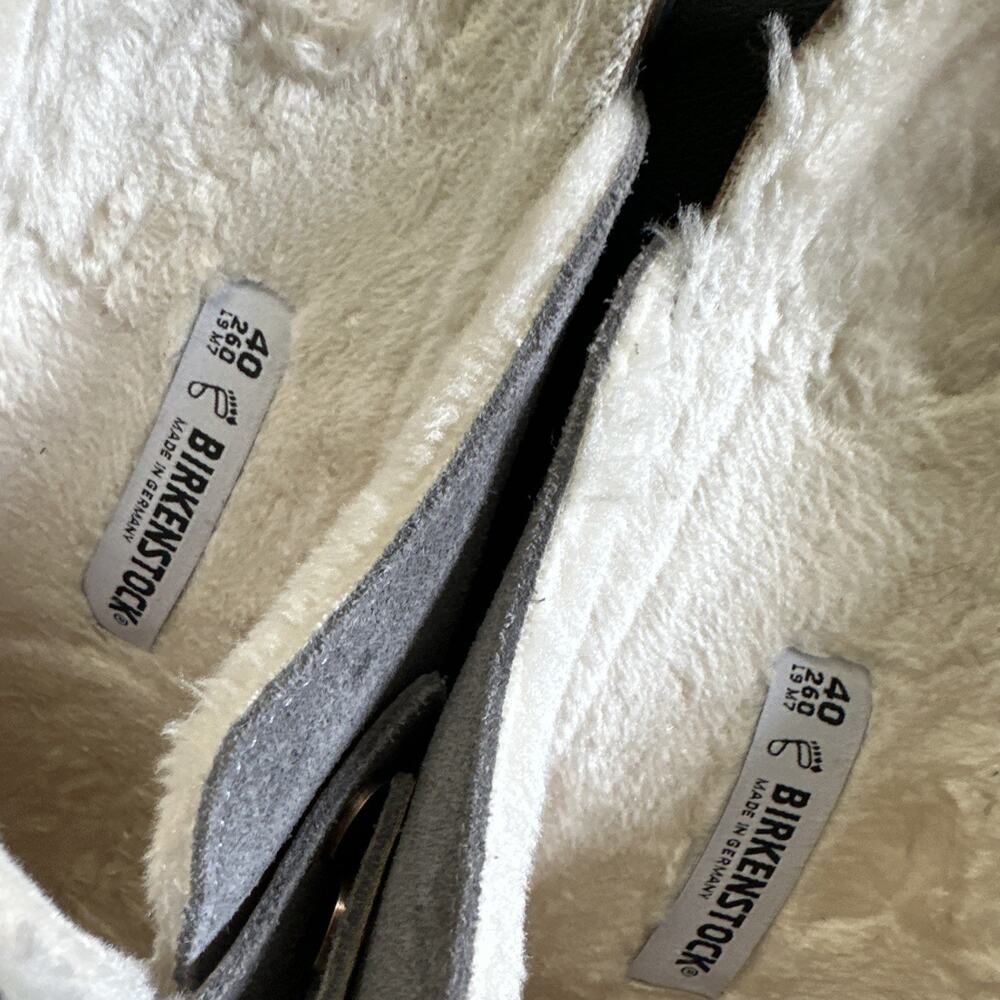 Birkenstock Boston Lined Gray Suede Casual Comfort Clogs EU 40 US M 7 W 9 BP - Picture 3 of 12